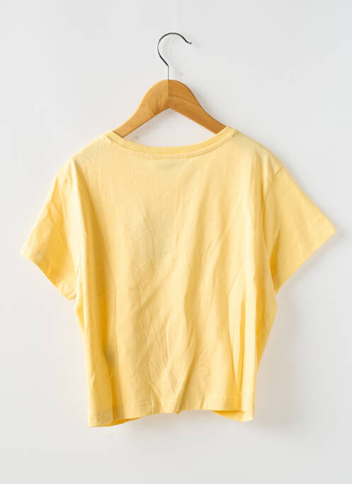 T-shirt coupe droite manches courtes jaune TIFFOSI fille