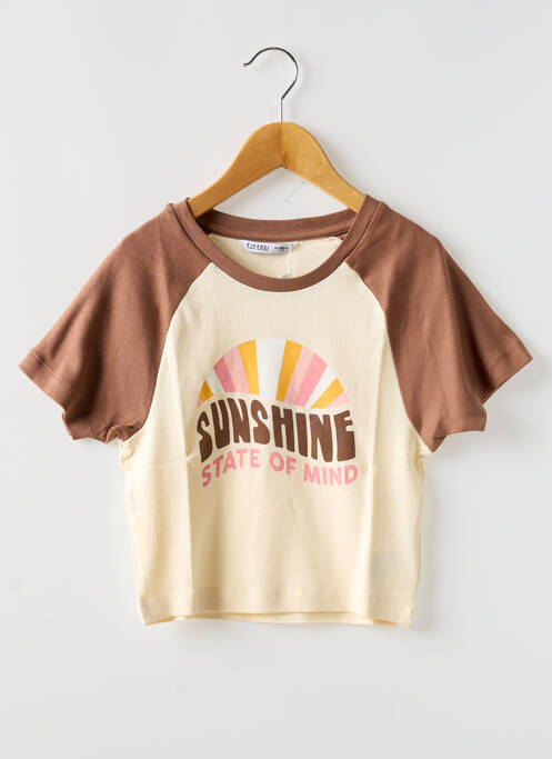 T-shirt marron TIFFOSI pour fille