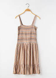 Robe mi-longue fines bretelles fines bretelles marron TIFFOSI fille