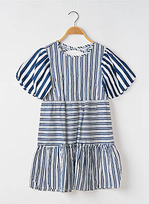 Robe mi-longue manches courtes manches courtes bleu TIFFOSI fille