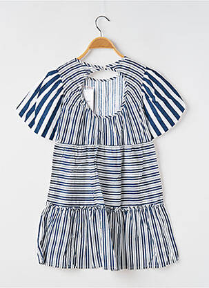 Robe mi-longue manches courtes manches courtes bleu TIFFOSI fille