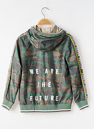 Imperméable imprimé fantaisie a capuche vert BOBOLI garçon
