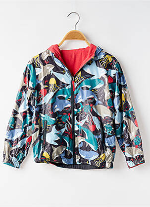Imperméable imprimé fantaisie a capuche noir BOBOLI garçon