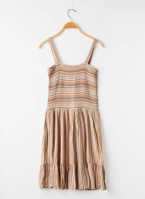 Robe mi-longue fines bretelles fines bretelles marron TIFFOSI fille