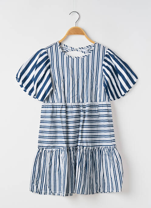 Robe mi-longue manches courtes manches courtes bleu TIFFOSI fille