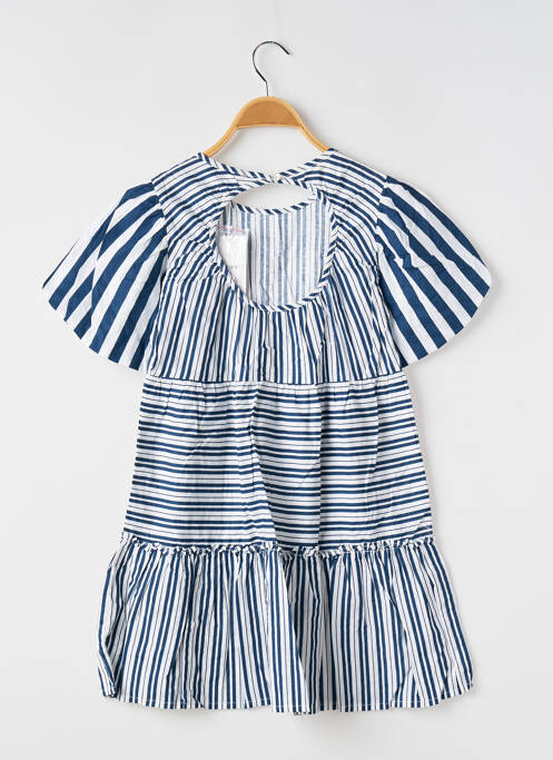 Robe mi-longue manches courtes manches courtes bleu TIFFOSI fille