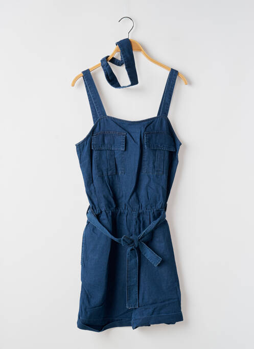 Combishort coupe cintrée fines bretelles bleu TIFFOSI fille