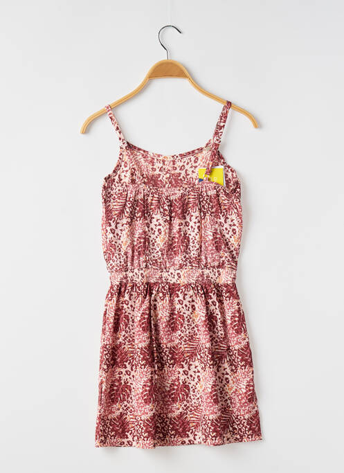 Robe mi-longue rouge BOBOLI pour fille