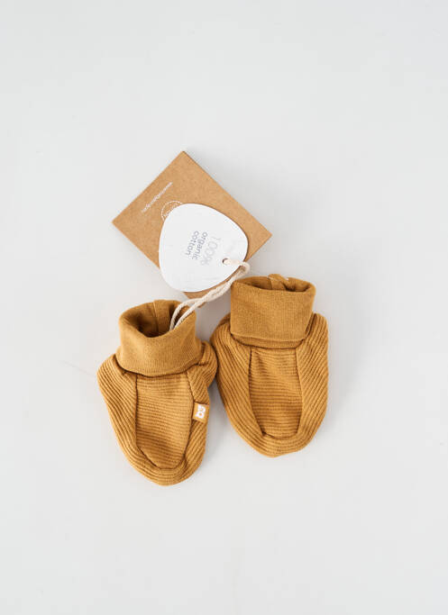 Chaussons/pantoufles semelle extérieure textile bout rond marron BABY'S ONLY garcon