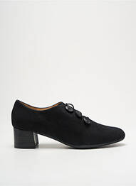 Mocassins nubuck talon de 4 à 6cm noir BRENDA ZARO femme