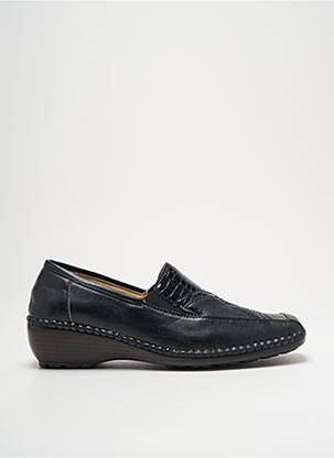 Mocassins matière lisse talon de 4 à 6cm noir LYRIE femme