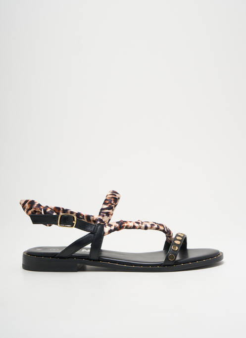 Sandales/Nu pieds noir ELUE PAR NOUS pour femme