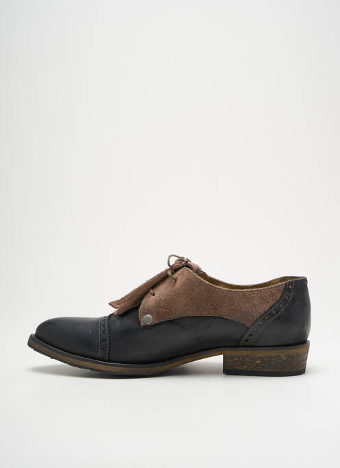 Derbies bout pointu talon plat jusqu'à 3cm noir DKODE femme