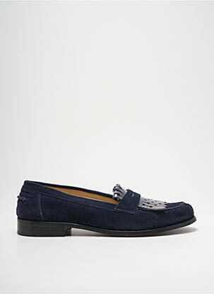 Mocassins nubuck talon plat jusqu'à 3cm bleu TRIVER FLIGHT femme