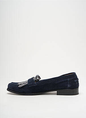 Mocassins nubuck talon plat jusqu'à 3cm bleu TRIVER FLIGHT femme