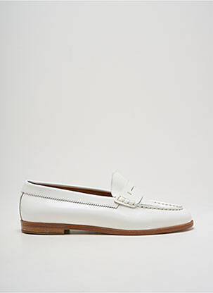 Mocassins matière lisse talon plat jusqu'à 3cm blanc TRIVER FLIGHT femme
