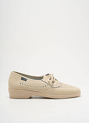 Chaussures de confort matière lisse talon plat jusqu'à 3cm beige FARGEOT femme