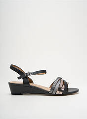 Sandales/Nu pieds noir INITIALE PARIS pour femme seconde vue