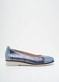 Ballerines matière lisse talon plat jusqu'à 3cm bleu SWEDI femme