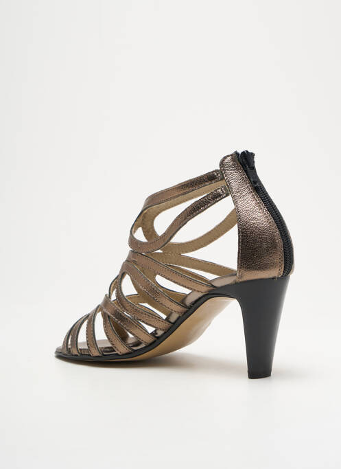 Sandales/nu pieds talon aiguille talon de 4 à 6cm marron J.METAYER femme