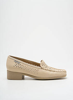 Mocassins voute plantaire talon plat jusqu'à 3cm beige MARCO femme