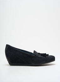 Mocassins nubuck talon de 4 à 6cm noir SIOUX femme