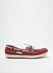Chaussures bâteau rouge FEETYOU pour femme seconde vue