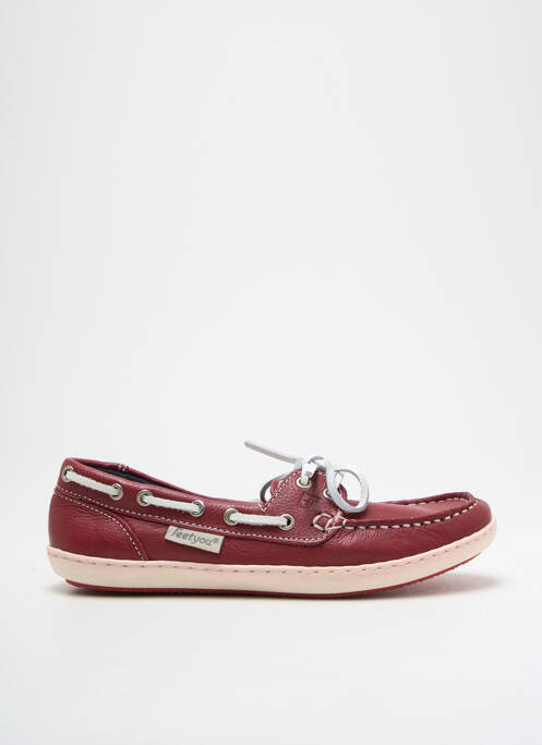 Chaussures bâteau rouge FEETYOU pour femme