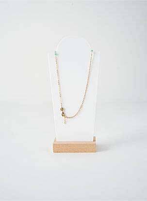 Collier ornement pierre vert TATA GISELE femme