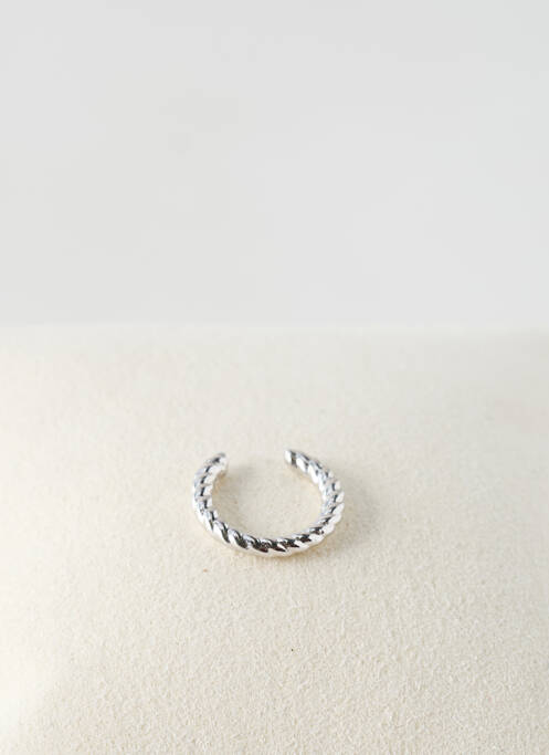Boucle d'oreille mono matériaux argent argent TATA GISELE femme