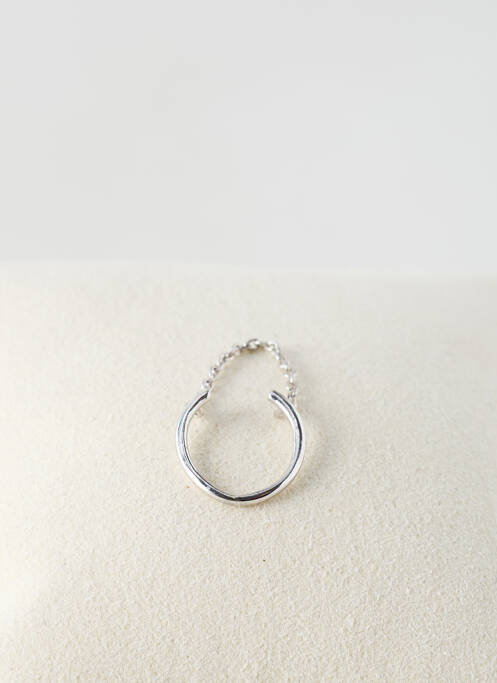 Boucle d'oreille mono matériaux argent argent TATA GISELE femme
