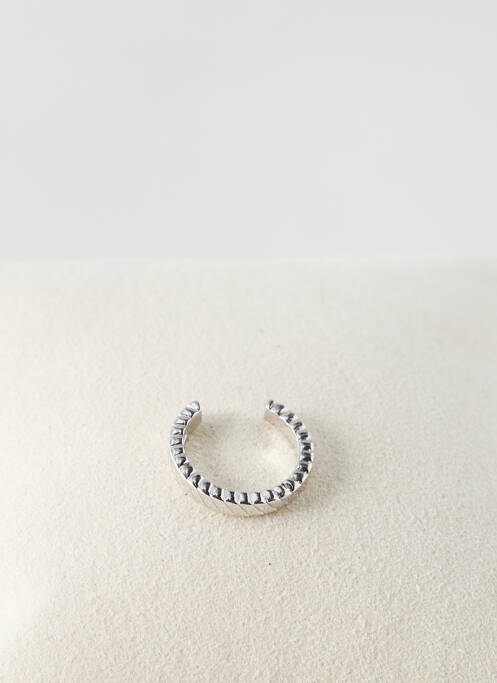 Boucle d'oreille mono matériaux argent argent TATA GISELE femme