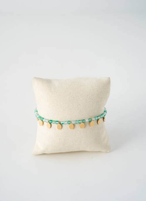 Bracelet ornement pierre vert TATA GISELE femme