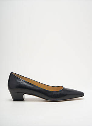 Escarpins tissage satiné talon de 4 à 6cm noir PERLATO femme