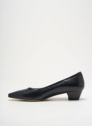Escarpins tissage satiné talon de 4 à 6cm noir PERLATO femme