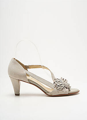 Escarpins nubuck talon de 4 à 6cm gris PETER KAISER femme