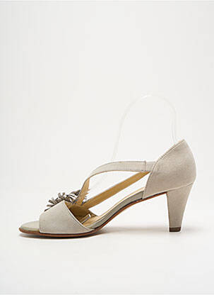 Escarpins nubuck talon de 4 à 6cm gris PETER KAISER femme