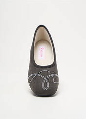 Chaussons/Pantoufles gris EXQUISE pour femme seconde vue