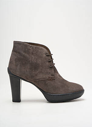 Bottines/boots nubuck talon de 7 à 9cm gris TRIVER FLIGHT femme