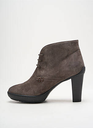 Bottines/boots nubuck talon de 7 à 9cm gris TRIVER FLIGHT femme