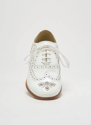 Derbies matière lisse talon plat jusqu'à 3cm blanc TRIVER FLIGHT femme
