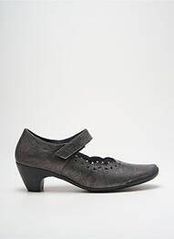 Escarpins tissage satiné talon de 4 à 6cm gris ARTIKA SOFT femme