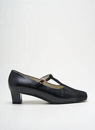 Escarpins tissage satiné talon de 4 à 6cm noir ALEXANDRIA femme