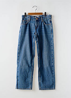 Jeans coupe droite stretch taille ajustable bleu TIFFOSI fille
