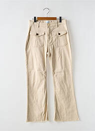 Pantalon flare stretch taille ajustable beige MAYORAL fille