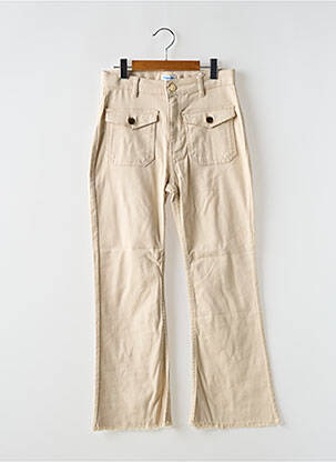 Pantalon flare stretch taille ajustable beige MAYORAL fille