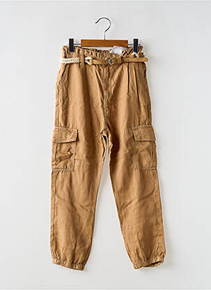 Pantalon cargo resserrée sur le bas taille ajustable beige MAYORAL fille