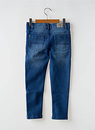 Jeans coupe slim stretch taille ajustable bleu BOBOLI fille