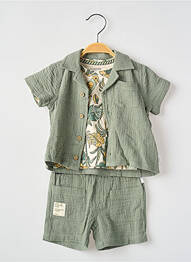 Ensemble short poches vert NOPPIES garcon
