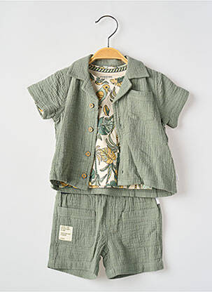 Ensemble short poches vert NOPPIES garcon